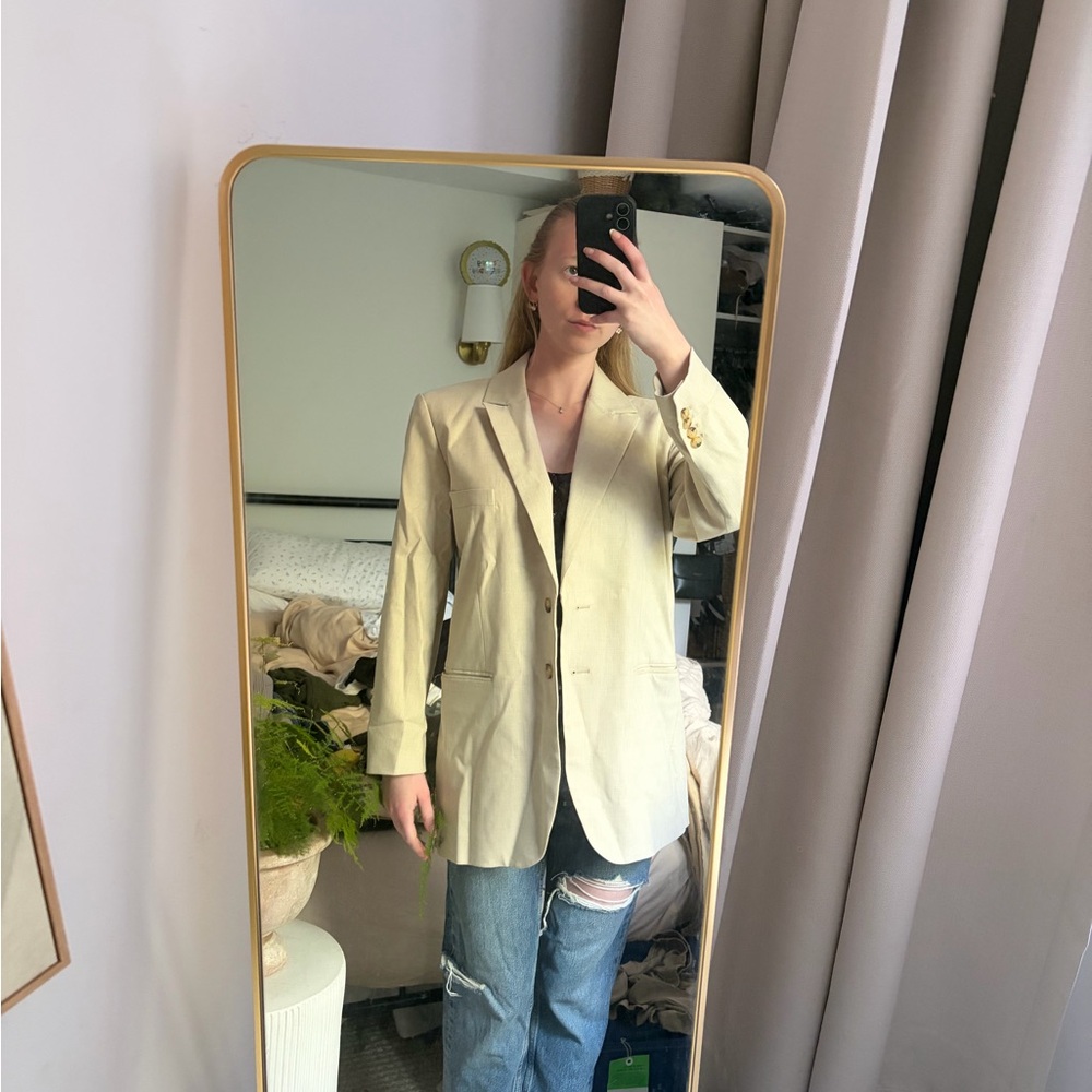 IRO Cream Single-Breasted Blazer